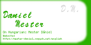 daniel mester business card